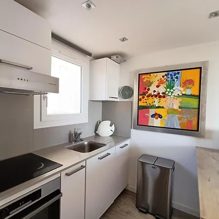 Apartment Bleu D' Azur, 4 Pers Vue Mer, Gare Et Coeur De 20mn A Pied